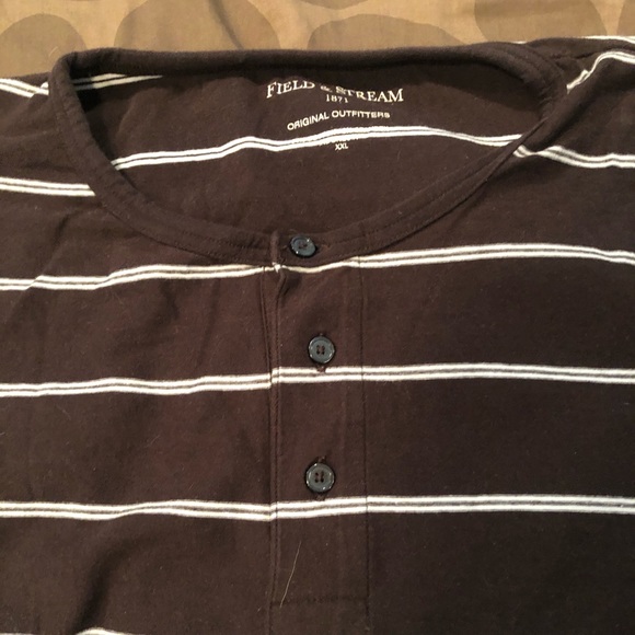 Striped button up tee - Picture 3 of 4